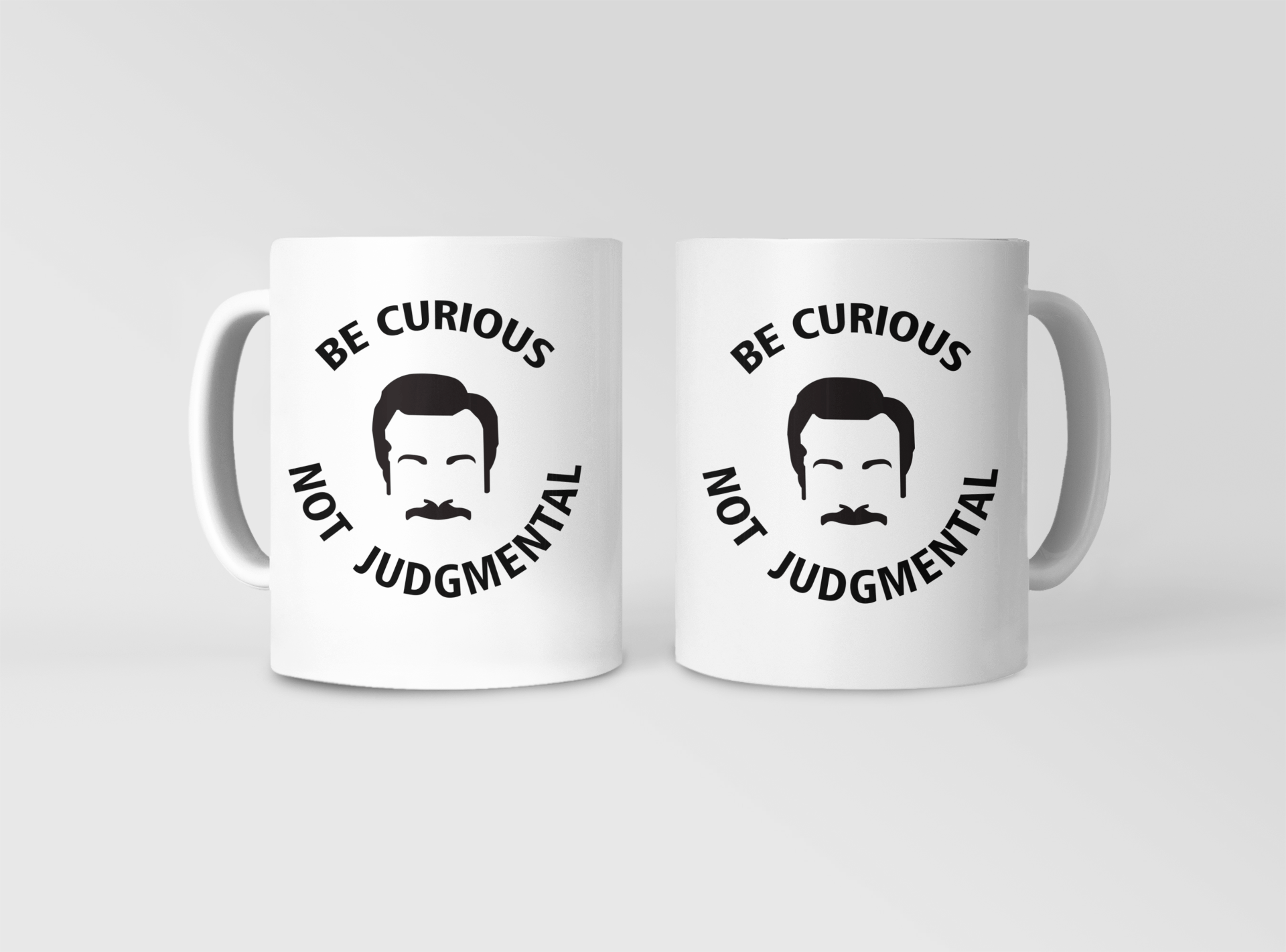 Be Curious Not Judgemental Ted Lasso Quote Coffee Mug 