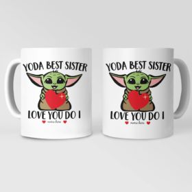 Yoda Best Sister Mug, Best Sister Ever Gift, Best Birthday Gift For Sister