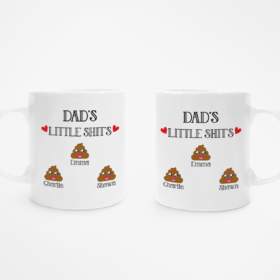 Personalized Dad's Little Shit Mug
