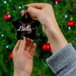 Personalized Christmas ball, children's Christmas ball, Ceramic Ornaments - Image 3