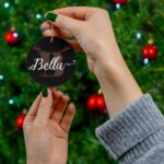 Personalized Christmas ball, children's Christmas ball, Ceramic Ornaments - Image 4