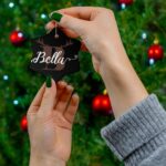 Personalized Christmas ball, children's Christmas ball, Ceramic Ornaments - Image 2