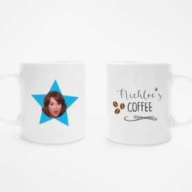 Personalized Star Face Office Mug