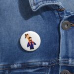 Fathers Day Badge Best DAD Awesome DADDY Badge Perfect Gift for Dad, Custom Pin badge, Personalized Badges - Image 3