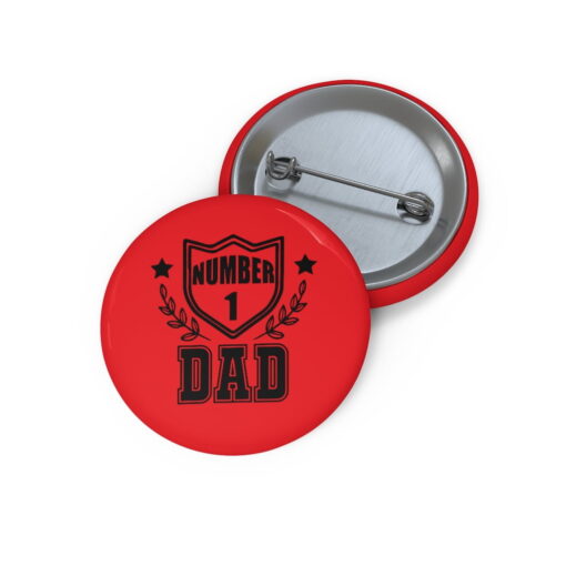 No 1 Dad badge bigbuckle