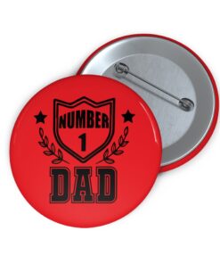 No 1 Dad badge bigbuckle
