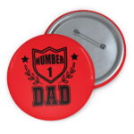 No 1 Dad badge bigbuckle