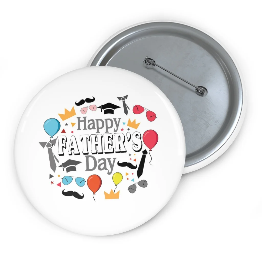 happy father's day badge bigbuckle