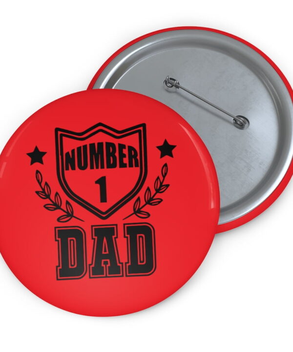 No 1 Dad badge bigbuckle