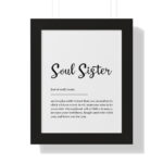 Soul Sister Definition Framed & Unframed Poster