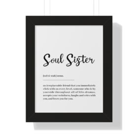 Soul Sister Definition Framed & Unframed Poster