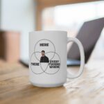 He's here he's there he's everywhere Roy Kent Mug Venn Diagram - Image 3