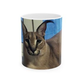 Big Floppa Caracal Cat Flopster Floppa Gregory Know Your Meme Mug, big floppa, meme mug, funny mug,office mug