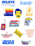 Ted Lasso Roy Kent AFC Richmond Sticker Sheets Pack of 3 - Image 4