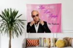 Live Love Laugh Mr Worldwide Tapestry - Image 2