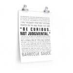 Be Curious Not Judgmental | Roy Kent Framed & Unframed Vertical Poster