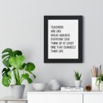 Teachers are like great albums | Roy Kent Framed & Unframed Vertical Poster