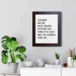 Gift For Teacher, Roy Kent Gifts Framed Poster