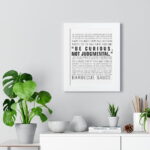 Be Curious Not Judgmental | Roy Kent Framed & Unframed Vertical Poster