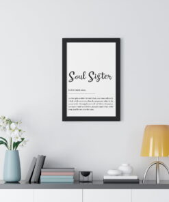 Soul Sister Definition Framed & Unframed Poster