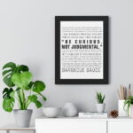 Be Curious Not Judgmental | Roy Kent Framed & Unframed Vertical Poster