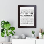 Be Curious Not Judgmental | Roy Kent Framed & Unframed Vertical Poster