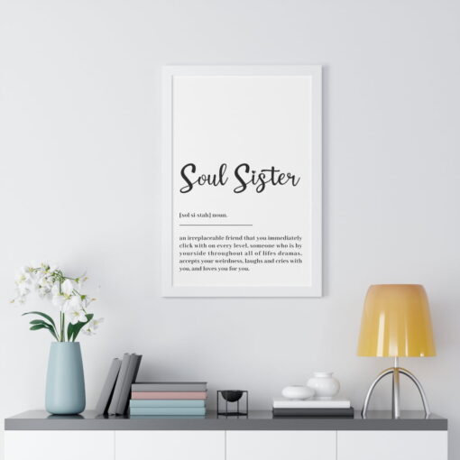 Soul Sister Definition Framed & Unframed Poster
