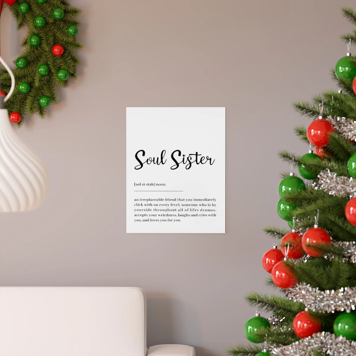 Soul Sister Definition Framed & Unframed Poster
