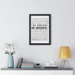 Be Curious Not Judgmental | Roy Kent Framed & Unframed Vertical Poster