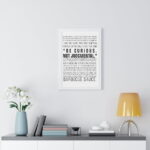 Be Curious Not Judgmental | Roy Kent Framed & Unframed Vertical Poster