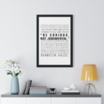 Be Curious Not Judgmental | Roy Kent Framed & Unframed Vertical Poster