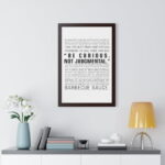 Be Curious Not Judgmental | Roy Kent Framed & Unframed Vertical Poster
