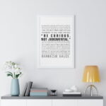 Be Curious Not Judgmental | Roy Kent Framed & Unframed Vertical Poster