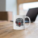Stranger things Mug, hellfire club mug, stranger things Cup and Coaster Black and White Mug, Gift For Friend, stranger things Patch, stranger things Merch