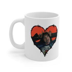 Stranger things Mug, stranger things Cup and Coaster Black and White Mug, Gift For Friend, stranger things Patch, stranger things Merch