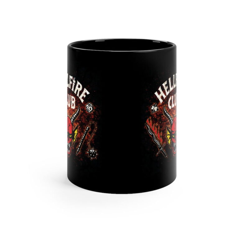 Stranger things Mug, stranger things Cup and Coaster Black and White Mug, Gift For Friend, stranger things Patch, stranger things Merch