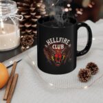 Stranger things Mug, stranger things Cup and Coaster Black and White Mug, Gift For Friend, stranger things Patch, stranger things Merch