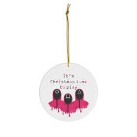 Squid Game Personalized Christmas Tree Decoration Cult Gift - Horror Fan - Hanging Tree Ornament, Ceramic Ornament