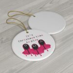 Squid Game Personalized Christmas Tree Decoration Cult Gift - Horror Fan - Hanging Tree Ornament, Ceramic Ornament - Image 2