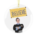 Ted Lasso Believe Glass Ornament - Image 4