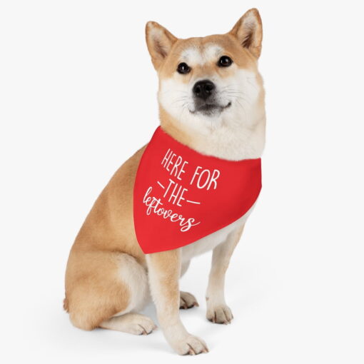 Here For The Leftovers Pet Bandana Collar