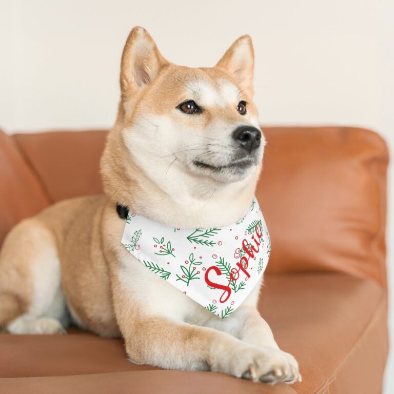 Personalised Pet bandana | Name Pet Bandana