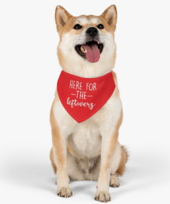 Here For The Leftovers Pet Bandana Collar