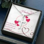 Personalized Cross Necklace Gift for husband