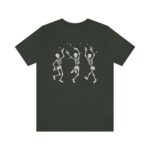 Halloween Party Dancing Skeleton Shirt Skeletons Happy Halloween Tshirt T-shirt Oversized Tee Shirt Comfortable Tee Halloween Shirt Tee - Image 2