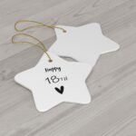 18th Birthday ornament. 18th keepsake, 18th ceramic, 18th Birthday - Image 8