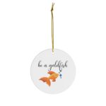 Be A Goldfish Ornament For Christmas, Christmas Gift For Ted Lasso Fan's - Image 2