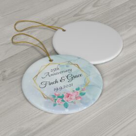 Anniversary Gift for any number of years married - 5th 10th 25th 40th 50th, Personalized Anniversary Ornament, Marriage Anniversary Gift