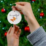 Be A Goldfish Ornament For Christmas, Christmas Gift For Ted Lasso Fan's - Image 3