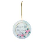 Anniversary christmas ornament, anniversary ornament, family ornament for christmas
